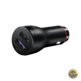 Incarcator Auto Cu Cablu USB-C Huawei CP36 22.5W 2.25A 2 x USB-A Negru 55034029