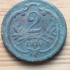Moneda Austria 2 Heller 1910