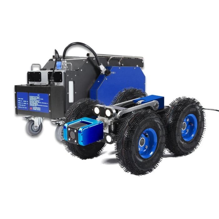 Robot de Inspectie Canalizare K22 , Camera Full HD 2MP, IP68, Cablu 120m, Control Tableta, Rotire 360