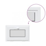 Cumpara ieftin Fereastra de subsol &bdquo;RISOR&rdquo; 60x40 cm inclinata 2 geamuri albe