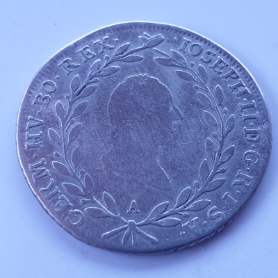 Austria 20 kreuzer 1786 A / Viena argint Iosif ll foto