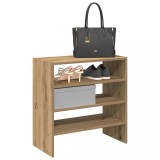 VidaXL Rafturi pantofi 2 buc Stejar Artisan stivuibil 60x30x30,5 cm