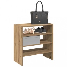 vidaXL Rafturi pantofi 2 buc Stejar Artisan stivuibil 60x30x30,5 cm 858874 foto