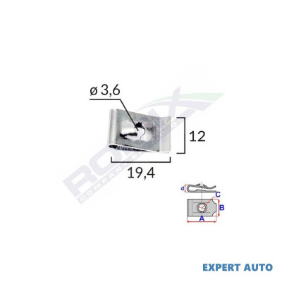 Clips metalic fixare universal set 25 buc UNIVERSAL Universal #6 foto