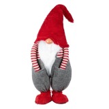 Figurina Decorativă de Crăciun Gnome, 80 cm, Căciulă Roșie, M&acirc;ini &icirc;n Buzunare, Oem