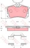 Set placute frana,frana disc AUDI A8 (4D2, 4D8) (1994 - 2002) TRW GDB1416