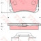 Set placute frana,frana disc VW GOLF IV Variant (1J5) (1999 - 2006) TRW GDB1416