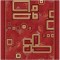 Traversa Covor Print 1311, Suport Pasla, Latime 60 cm - 60x600, Rosu