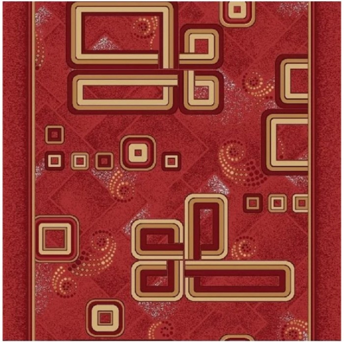 Traversa Covor Print 1311, Suport Pasla, Latime 200 cm - 200x800, Rosu
