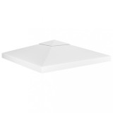 VidaXL Acoperiș de pavilion cu 2 niveluri, alb, 3x3 m, 310 g/m&sup2;