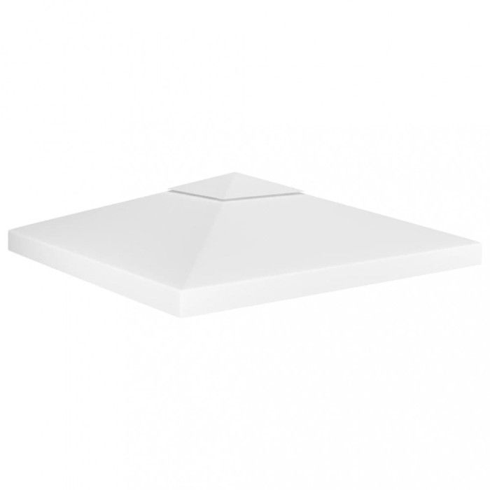 vidaXL Acoperiș de pavilion cu 2 niveluri, alb, 3x3 m, 310 g/m&sup2;