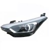 Far Hyundai I20, 10.2014-2020, montare fata, stanga, cu lumini de zi tip LED; H7+HB3+LED+PY21W; electric; cu motor; cu becuri; halogen; cu lumina vir
