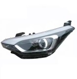 Far Hyundai I20, 10.2014-2020, montare fata, stanga, cu lumini de zi tip LED; H7+HB3+LED+PY21W; electric; cu motor; cu becuri; halogen; cu lumina vir