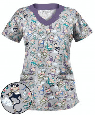 Bluza medicala &amp;amp;#8222;Monkey Smiles&amp;amp;#8221; (UA194MSS) foto