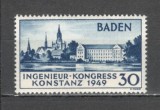 Germania.1949 ZONA FRANCEZA:Baden-Congres european al inginerilor SG.55
