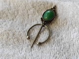 Argint BROSA TUAREGA TRIBALA veche FIBULA vintage UNICAT de efect SPLENDIDA