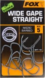 Carlige Fox Edges Wide Gape Straight, Size 8, 10buc/pac