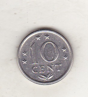 bnk mnd Antilele Olandeze 10 centi 1976