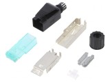 Mufă RJ45 Cat 6a Ecranată 8p8c 28-24AWG