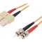 Patch Cord Fibra Optica SC/UPC-ST/UPC 2m OM2 LSZH Portocaliu