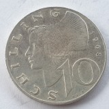 Austria 10 schilling 1968 argint, Europa