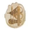 Set 4in1 de Ingrijire Unghii pentru Bebelusi, Cyrax, Cutie de Depozitare Dinozaur Transparent, 0-6 Ani, 11.5 x 9 x 3 cm, Bej