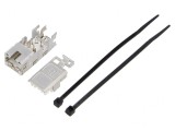 Mufă RJ45 Cat6a Ecranat 8P8C Drept
