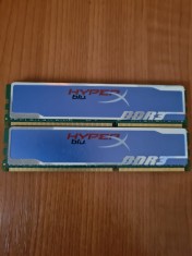 Kit 16gb ddr3 memorii Gaming Kingston Hyper-X Blu la 1600mhz
