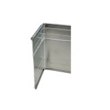 Colț pentru borduri de gazon, aluminiu, 270 grade, 24 cm