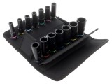 Kit capete tubulare 6-puncte WERA 63mm pentru cheie de impact 05005580001