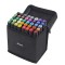 Set 40 markere multicolore, eSimplu&reg;, 2 capete subtire si gros, premium, cu geanta de depozitare