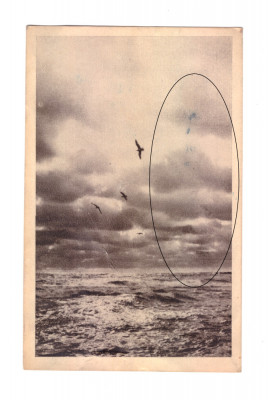 CP Constanta - Peisaj marin, RPR, circulata 1956, mica pata de cernela foto