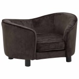 Cumpara ieftin Canapea pentru caini, maro, 69 x 49 x 40 cm, plus