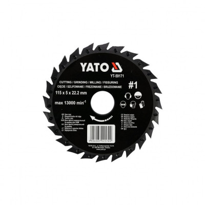 Disc circular raspel depresat 115 x 22.2 mm nr. 1 Yato YT-59171 foto