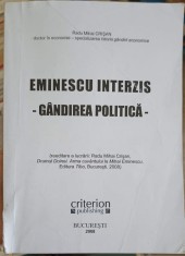 EMINESCU INTERZIS. GANDIREA POLITICA-RADU MIHAI CRISAN-249680 foto
