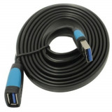 Cablu prelungitor Vention, USB 3.0 (M) la USB 3.0 (T), 1.5m, 5 Gbps, PVC, negru, &amp;quot;VAS-A45-B150&amp;quot; (timbru verde 0.08 lei) -6922794721296