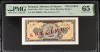 Bancnota 1 leu 1952 SPECIMEN UNC, gradat PMG 65 EPQ