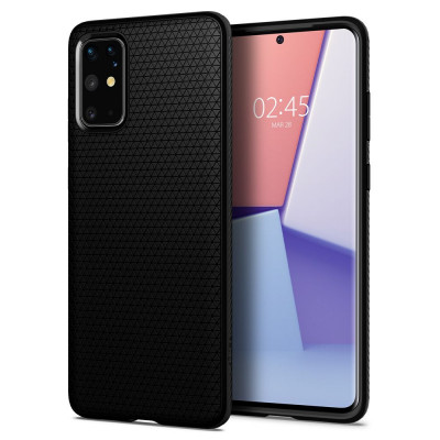 Husa pentru Samsung Galaxy S20 Plus 4G / S20 Plus 5G, Spigen Liquid Air, Matte Black foto