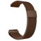 Curea tip Milanese Loop, compatibila Garmin Forerunner 165, telescoape Quick Release, Coffee