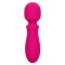 Vibrator Mini Wand Bliss, 10 Viteze Vibratii, Silicon Lichid, USB, Roz, 14 cm
