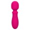 Vibrator Mini Wand Bliss, 10 Viteze Vibratii, Silicon Lichid, USB, Roz, 14 cm