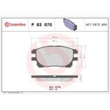 Placute frana Toyota Previa 2 ( R3) 02.00-02.06, Fata, BREMBO