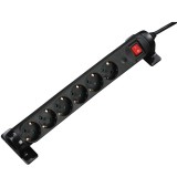 Cumpara ieftin Prelungitor Cuplaj rotativ HAMA, 6 prize, 1,4 metri, Negru, HAMA-137255