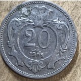 MNDSTR AUT202 - Austro-Ungaria - 20 heller 1908