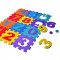 Covor spuma eva tip puzzle cu cifre si litere, 36 piese, 30x30 cm, grosime 0.9