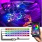 Lumini Ambientale Auto Kit interior LED RGB Conectare prin USB si Control din Aplicatie Intensitate Reglabila