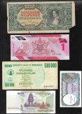Set 5 bancnote de prin lume adunate (cele din imagini) #24, Europa