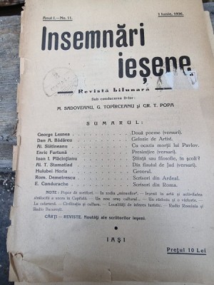 Revista Insemnari Iesene nr.11/1936 foto
