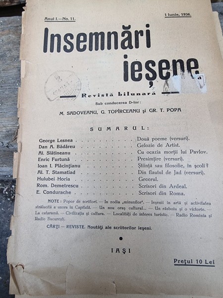 Revista Insemnari Iesene nr.11/1936