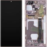 Cumpara ieftin Display cu Touchscreen Samsung Galaxy Note 20 Ultra 5G N986 / Note 20 Ultra N985, cu Rama, Bronz (Mystic Bronze), Service Pack GH82-31453D